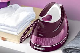 The Philips PerfectCare Compact Steam Generator is designed to make tackling large piles of laundry quicker and easier.