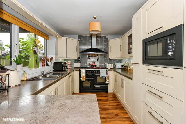 The ground-floor layout provides practical living space with scope for new owners to personalise the home
