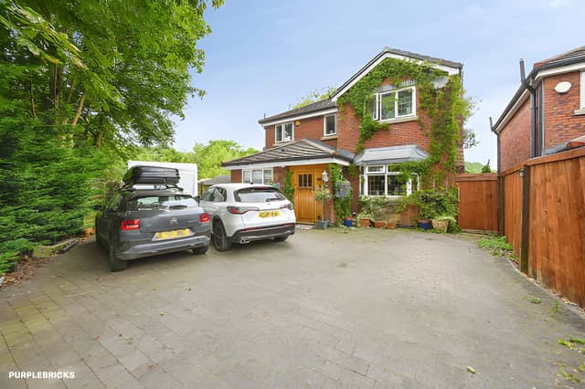 The detached Whelley home combines a gated driveway with generous off-road parking and spacious accommodation