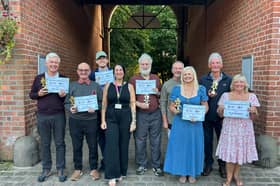 Just some of Haigh Woodland Park's invaluable volunteers