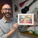 Art teacher Tony Bretherton, pictured, hosts art classes at Sunshine House Community Hub, Wigan.