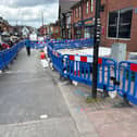 Work started in February in Ashton town centre