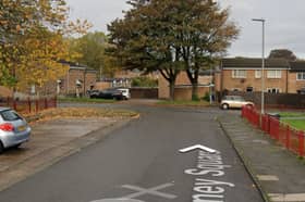 A general view of Linney Square, Scholes, where Peter Rosbotham set fire to his own flat