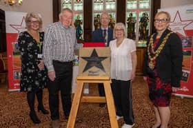 Margaret Galvin receives her Believe Star with late husband Joe in 2022