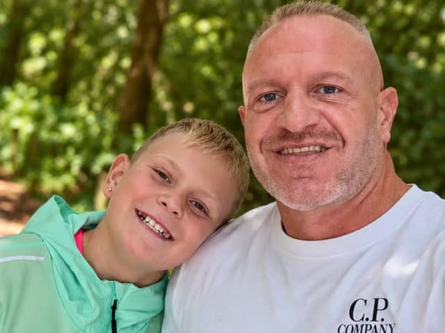 David Cobley with his son Greyson