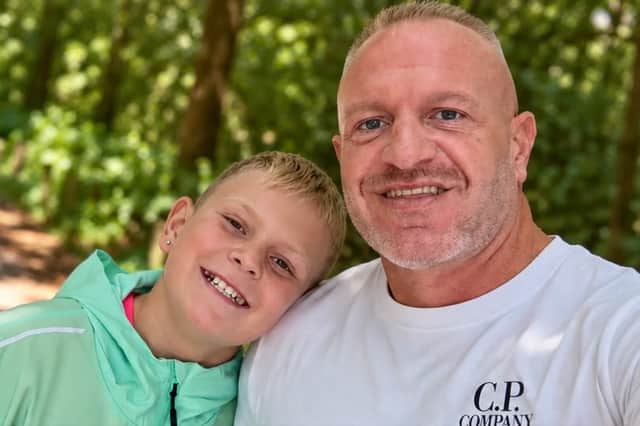 David Cobley with his son Greyson
