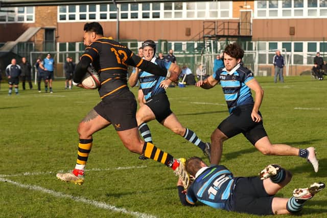 Action from Orrell's eventful clash against Liverpool Collegiate