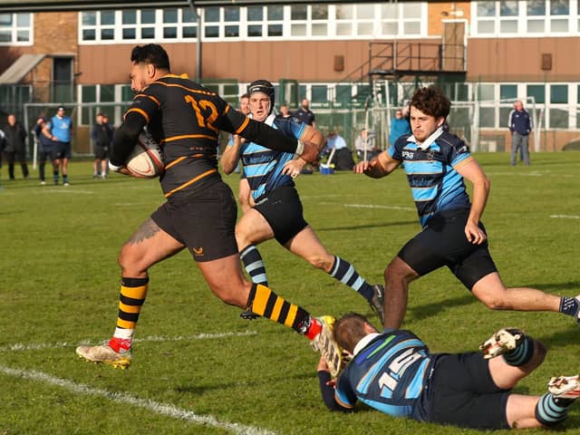 Action from Orrell's eventful clash against Liverpool Collegiate