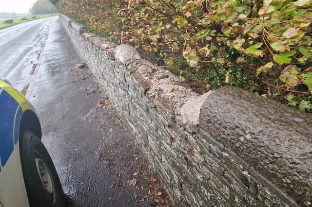 The wall from which Craig Barker stole coping stones
