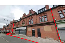 The premises on Railway Road, Leigh