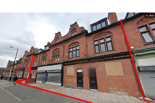 The premises on Railway Road, Leigh