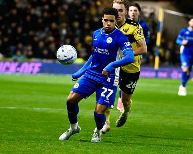 Brad Burrowes in action for Wigan at Oxford