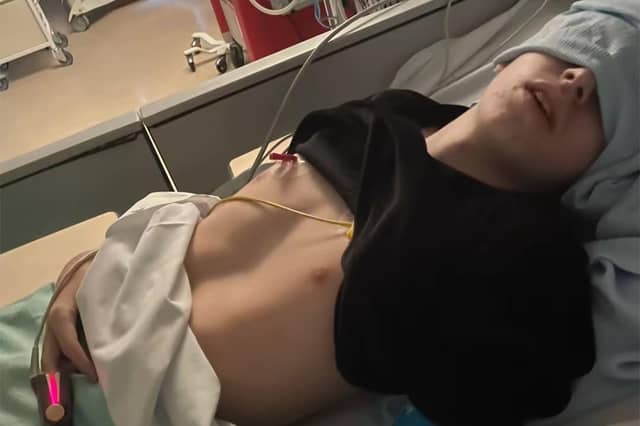 James while unwell in hospital