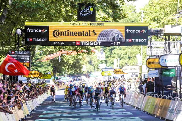 The race finish in Toulouse in 2025 - Credit ASO & Jonathan Biche