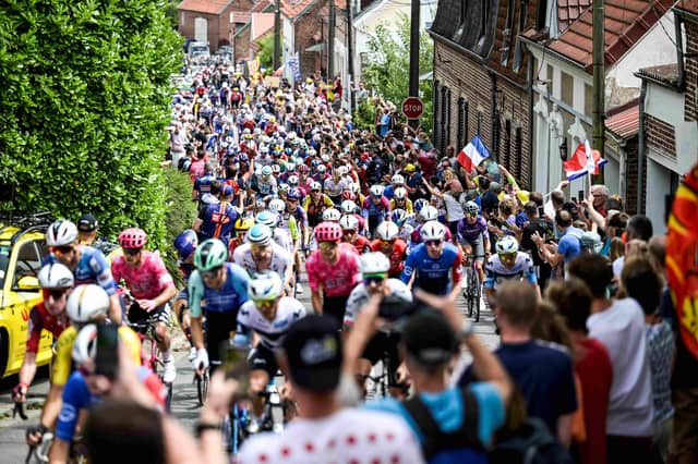 Crowds great the race during the opening stage of the 2025 Tour de France - Credit ASO & Charly López