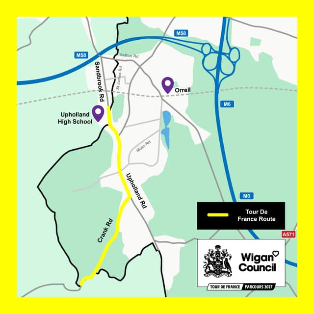 The Grand Depart route map