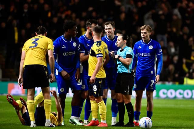 Fraser Murray was shown a straight red card at Oxford in midweek