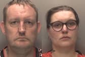 Jay Shaw and Katie Vernon's custody pictures. They are now both behind bars for child sexual offences