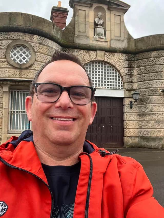 Howard whilst ghost hunting in Shrewsbury Prison