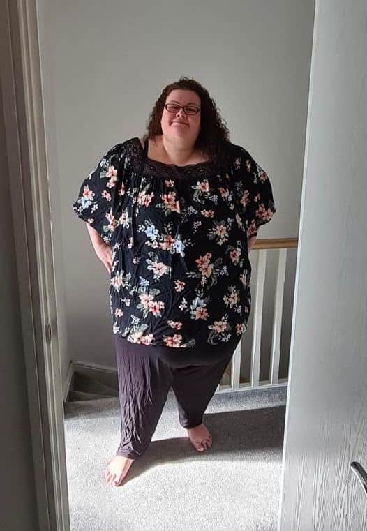 Laura before her weight loss