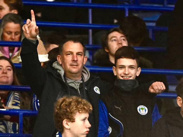 Wigan Athletic fans at Leicester City