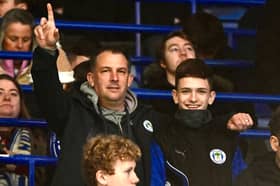 Wigan Athletic fans at Leicester City