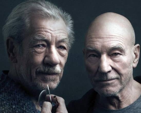 Ian McKellen and Patrick Stewart who were friends for decades