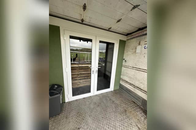 The French doors in the clubhouse courtesy of Howarth and Winnard