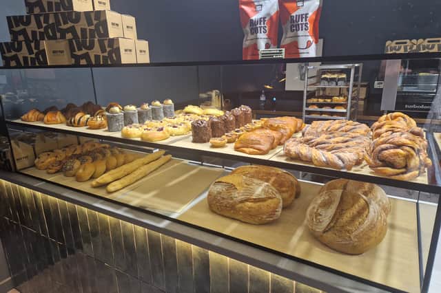 Some of the mouthwatering pastries and breads on offer