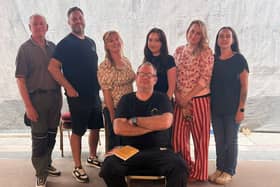 The cast of Leigh St Joseph's A Bunch of Amateurs