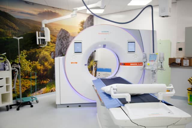 MRI machine in the new A&E diagnostic area at Wigan Infirmary