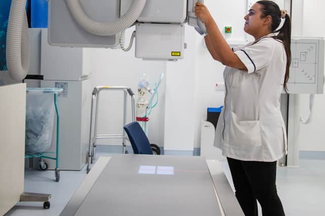 Radiographer Tasneem Mulla in the new A&E diagnostics area