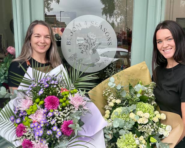 Michelle and Megan - beautiful blooms