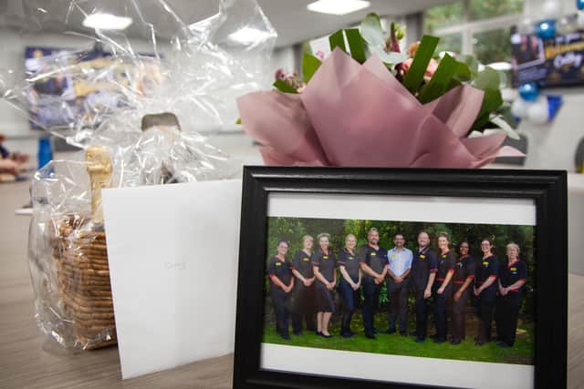 Gifts for Cathy at her retirement celebration event