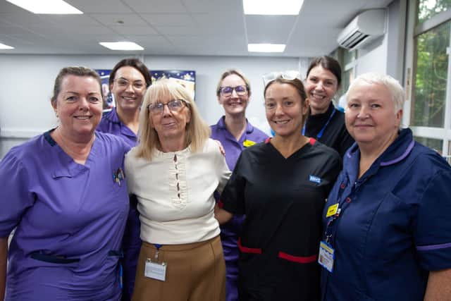Cathy Stanford with members of her Midwifery Team