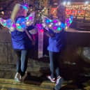 Emma and Alec on the shine night walk 