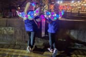 Emma and Alec on the shine night walk 