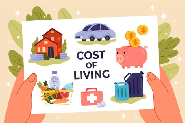 Cost of living graphic