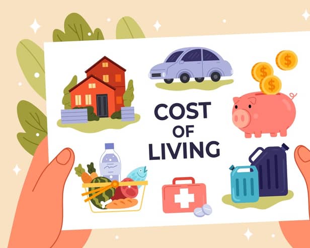 Cost of living graphic