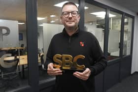 EPIC Global Solutions CEO and founder Paul Buck after his team's SBC Awards win