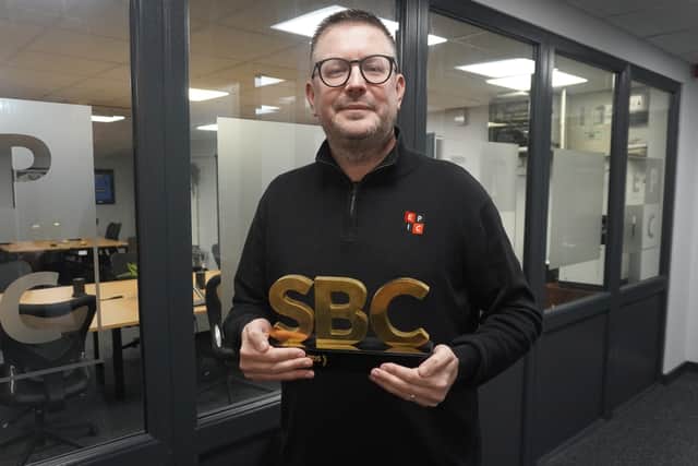 EPIC Global Solutions CEO and founder Paul Buck after his team's SBC Awards win