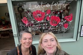 Window painted by Sammie from Just Illustrate 