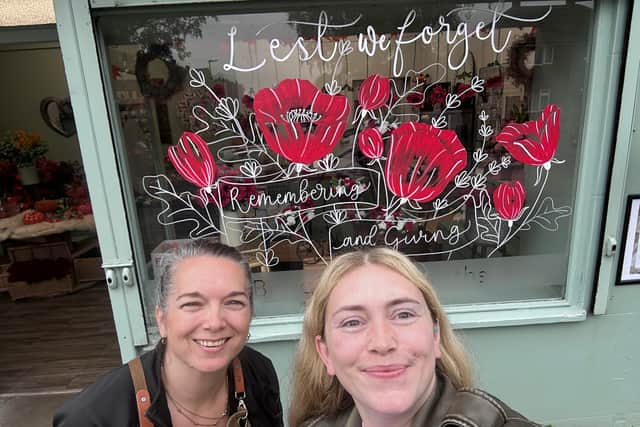 Window painted by Sammie from Just Illustrate