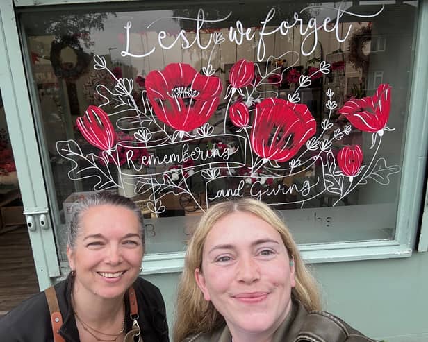 Window painted by Sammie from Just Illustrate 