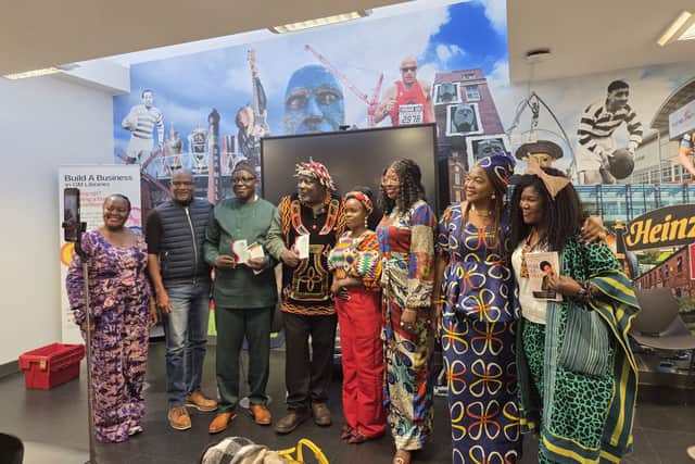 Community members at “From Potential to Progress: Honouring Our Roots,” a Black History Month event at Wigan Library on 17 October 2026.