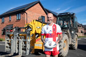 Wigan's Martin Fisher is a forklift truck driver for Bellway