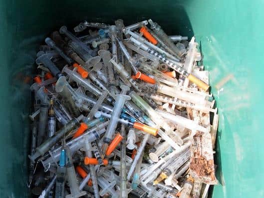 Hundreds of needles have been found in the latest shocking find