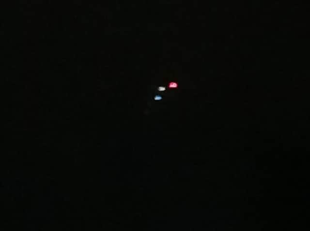 The UFO captured on camera