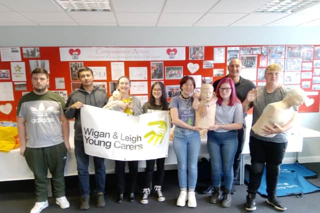 First aid training at Wigan and Leigh Young Carers