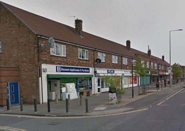 The incident happened in front of the shops on Norley Hall Avenue
